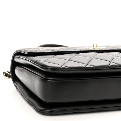 Chanel Lambskin Quilted Medium Trendy CC Flap Dual Handle Bag Black 9 of 13