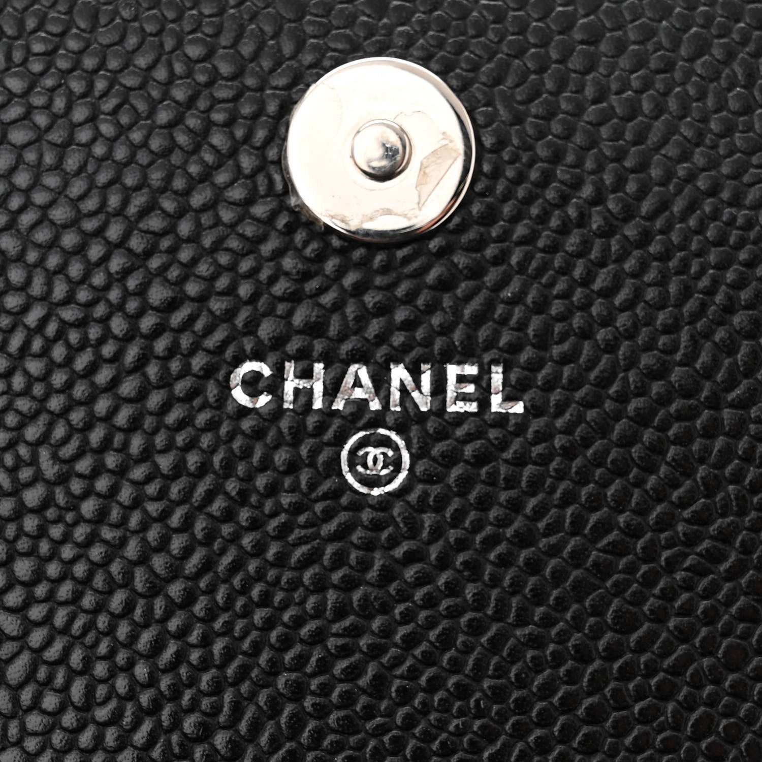 Chanel Caviar Quilted Square Wallet On Chain WOC Black 6 of 12