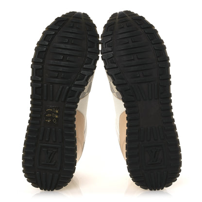 Louis Vuitton Calfskin Damier Azur Run Away Sneakers 38 White 7 of 10