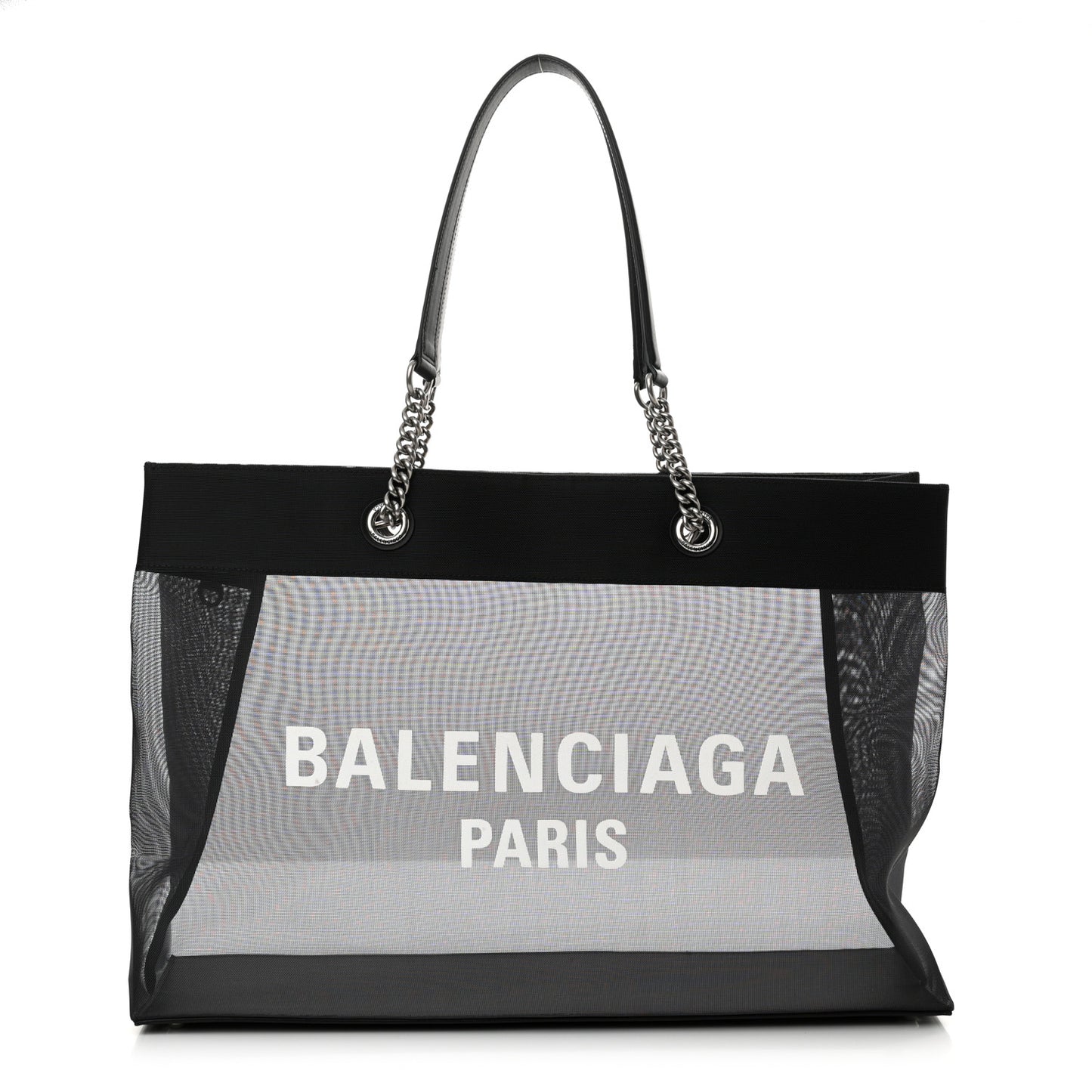 Mesh Large Duty Free Tote Black