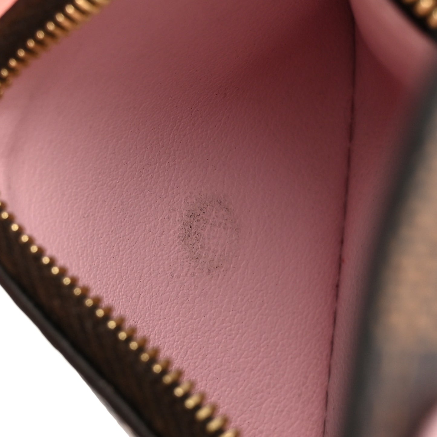 Damier Ebene Rosalie Coin Purse Rose Ballerine