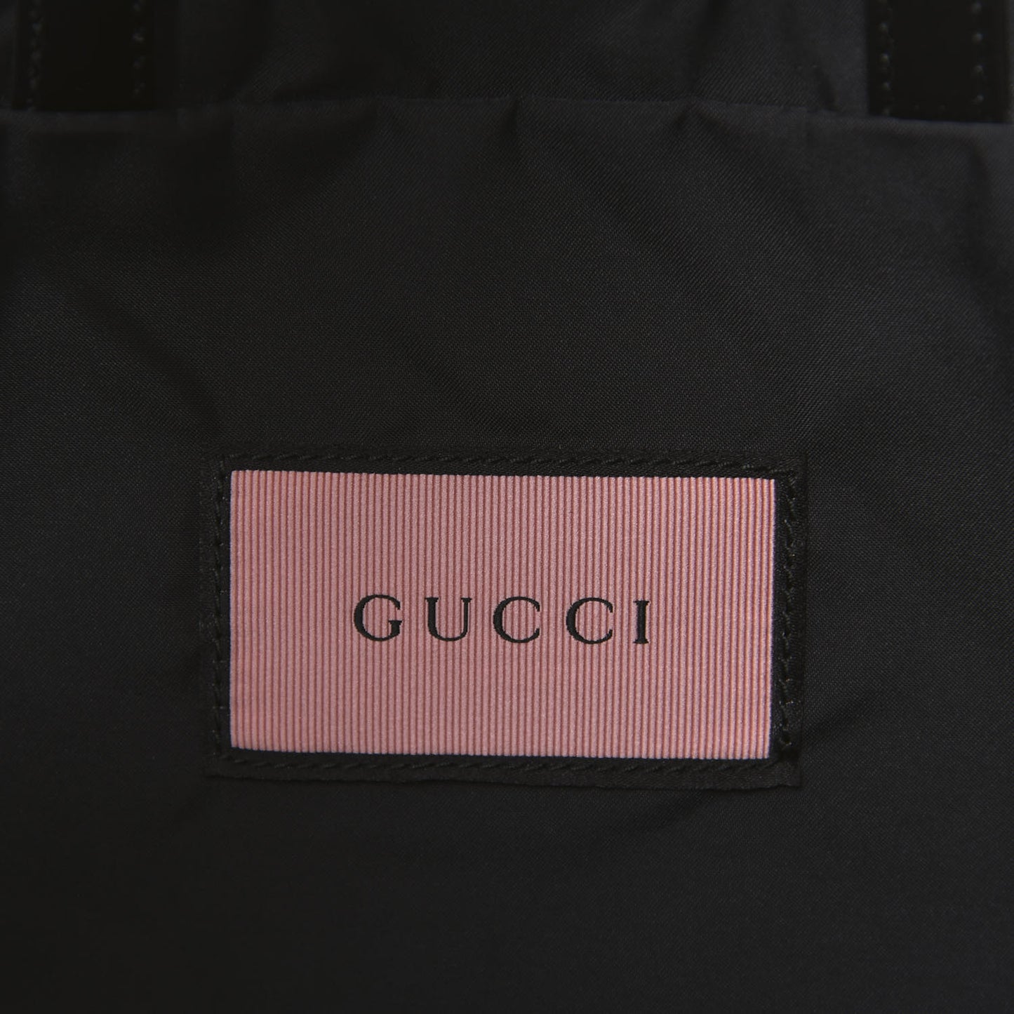 Calfskin Small GucciGhost Drawstring Backpack Black