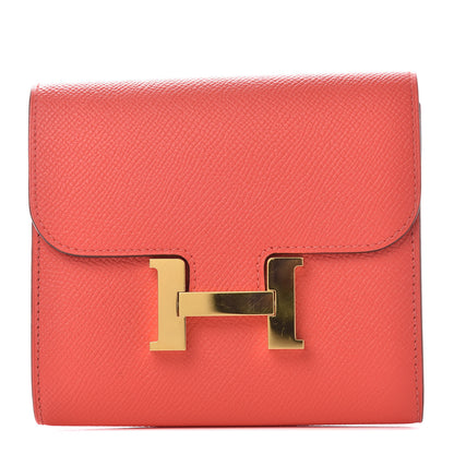 Hermes Epsom Constance Short Wallet Rose Jaipur 1 of 6