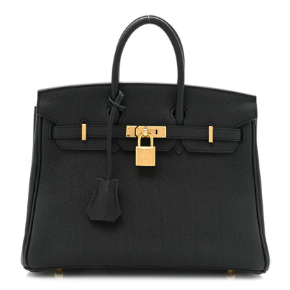 Hermes Togo Birkin 25 Black 1 of 9