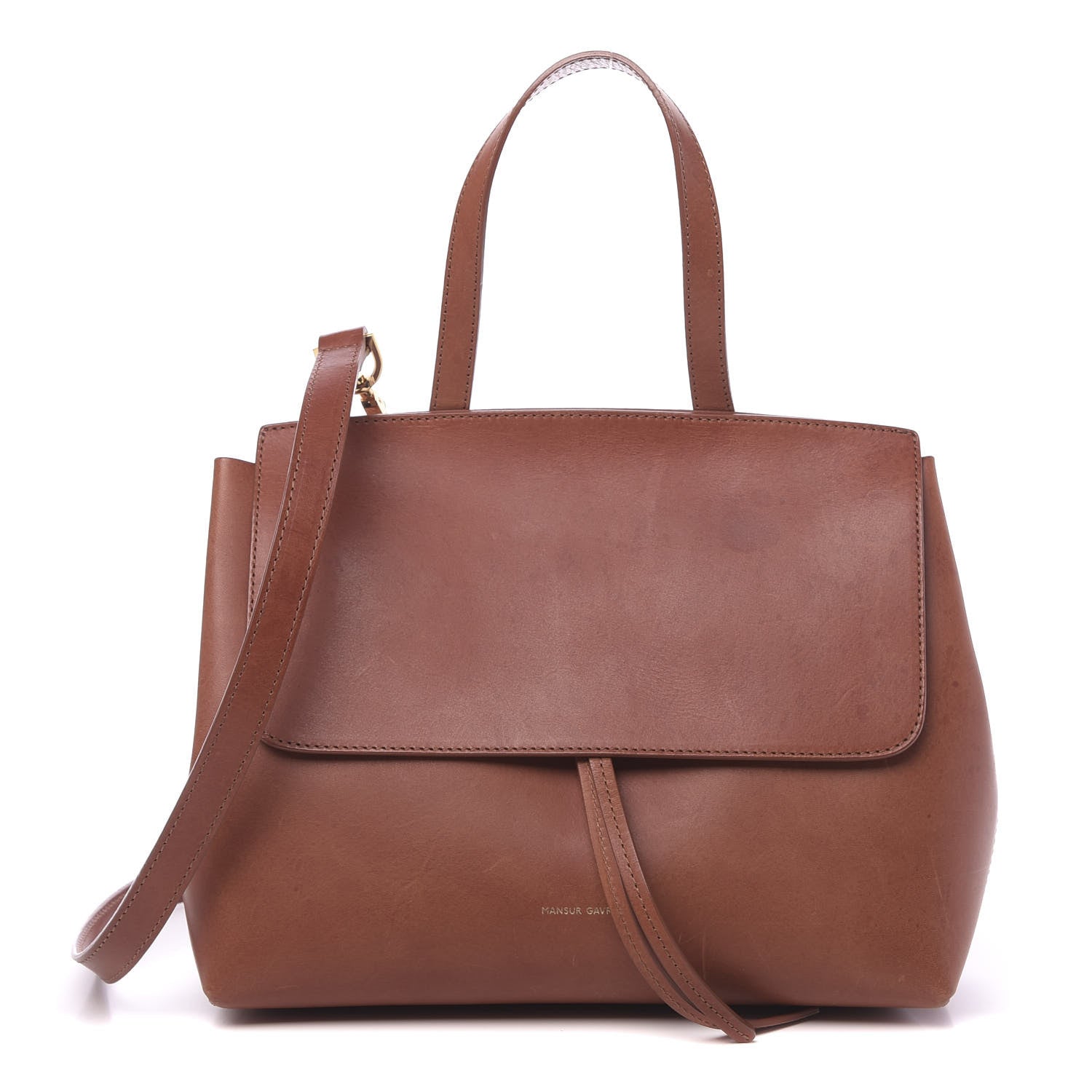 Mansur Gavriel Calfskin Mini Lady Bag Brandy Cleo 1 of 20