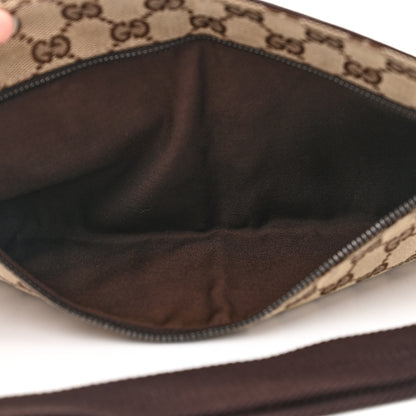 Gucci GG Monogram Double Pocket Belt Bag Dark Brown 5 of 12