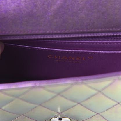 Chanel Iridescent Lambskin Quilted Mini Rectangular Flap Purple 8 of 11