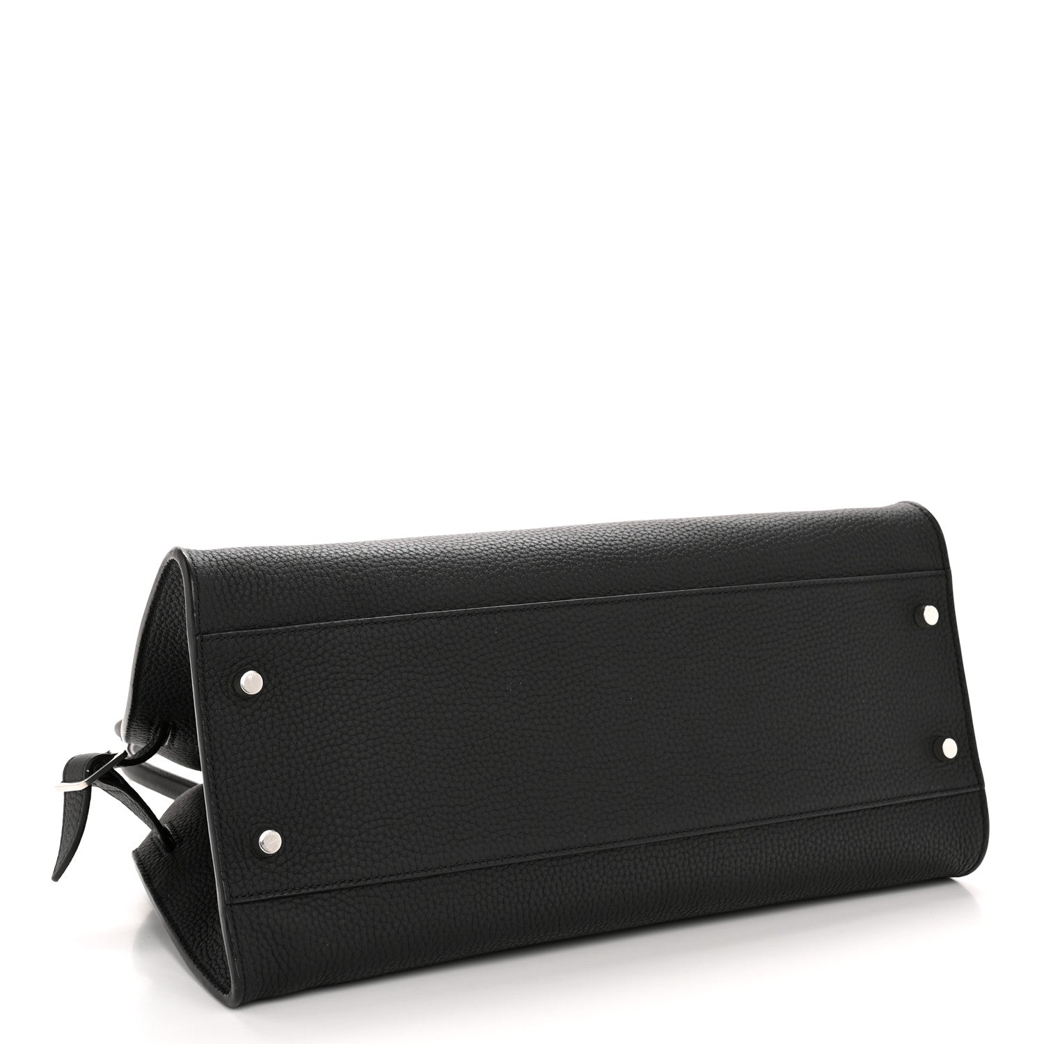 The Row Matte Grained Calfskin Margaux Shoulder 12 Black 4 of 10