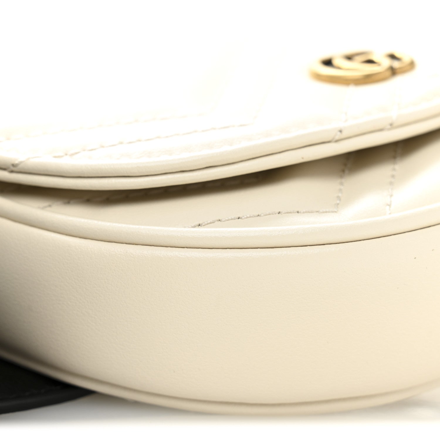 Gucci Calfskin Matelasse GG Marmont Multi Belt Bag 100 40 Black Mystic White 23 of 25