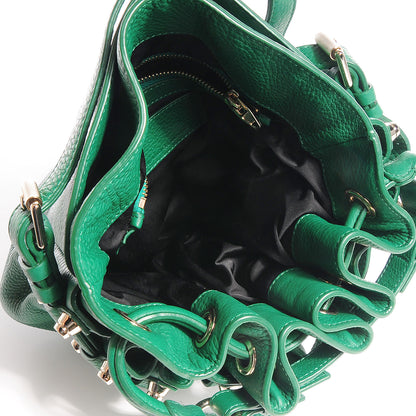 Alexander Wang Dumbo Leather Diego Bucket Bag Vine w Pale Gold Hardware 5 of 6