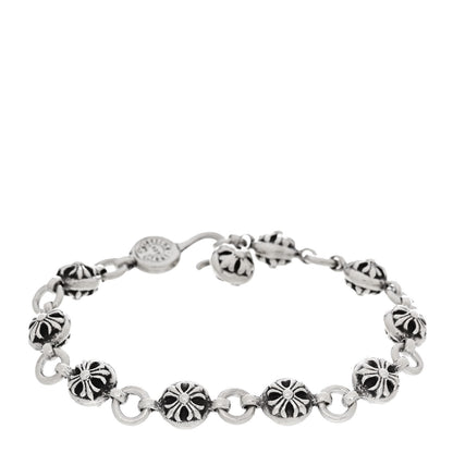 Chrome Hearts Sterling Silver Cross Ball Bracelet 1 of 5