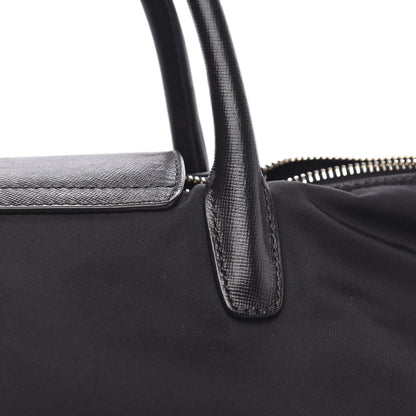 Prada Tessuto Nylon Saffiano Tote Black 11 of 11