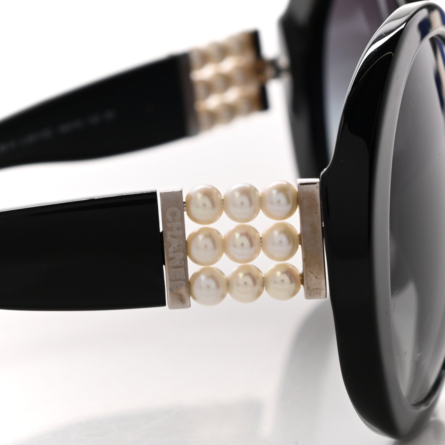Chanel Perle Pearl Sunglasses 5159-H Black 8 of 17