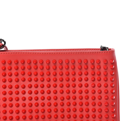 Christian Louboutin Calfskin Spikes Loubiposh Chain Clutch Oeillet 10 of 11