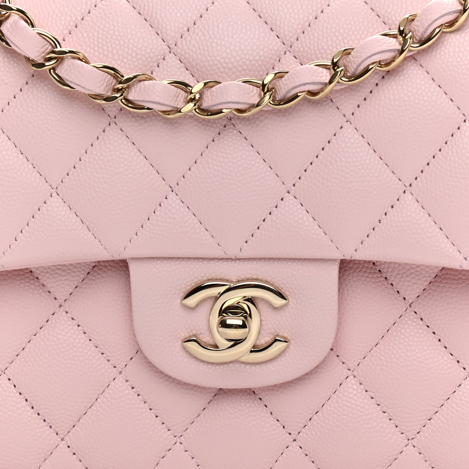 Chanel Caviar Quilted Small Double Flap Light Pink 8 of 11