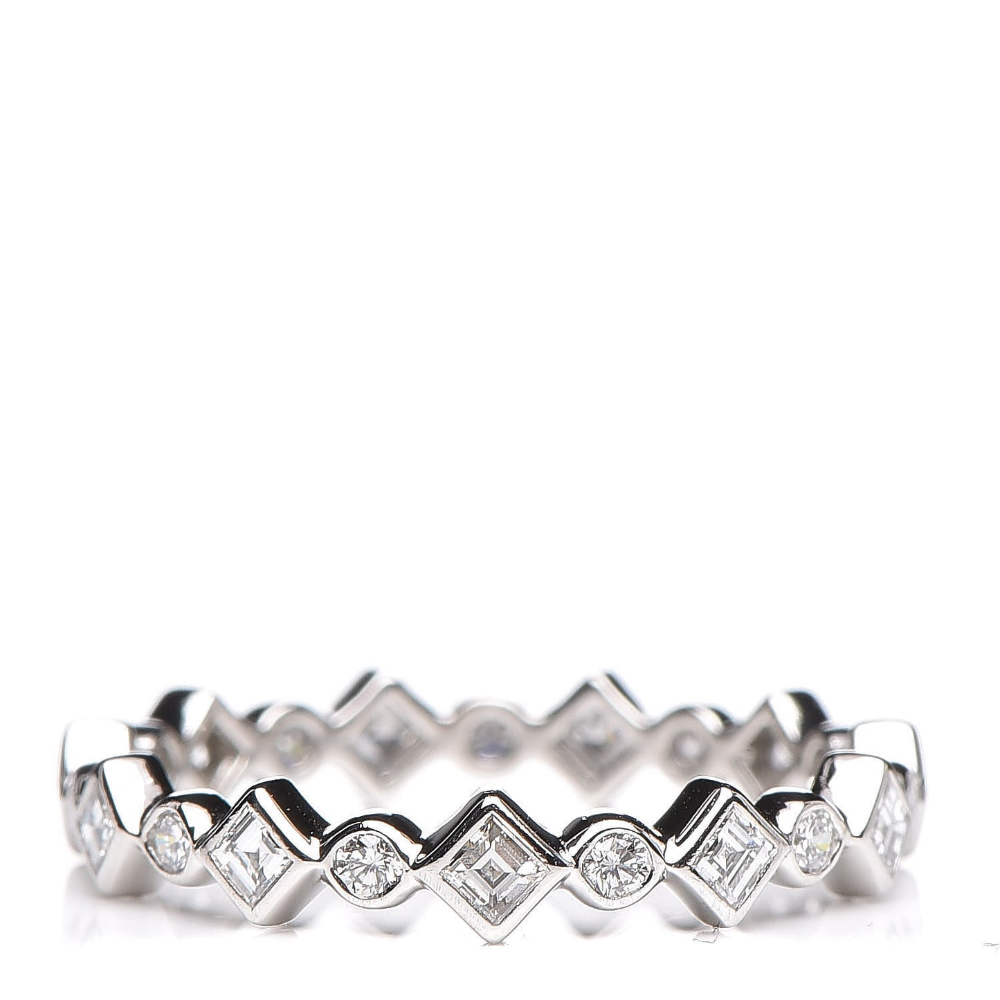 Platinum Diamond Jazz Band Ring 49 4.75