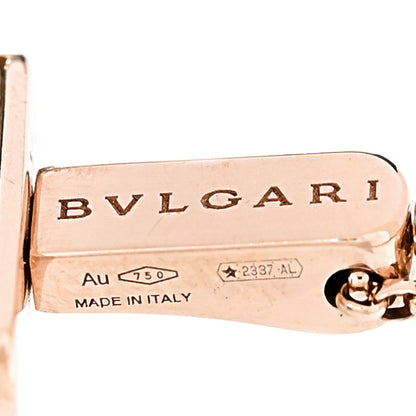 Bulgari 18K Rose Gold Mother of Pearl Diamond Gelati Bracelet ML 4 of 4