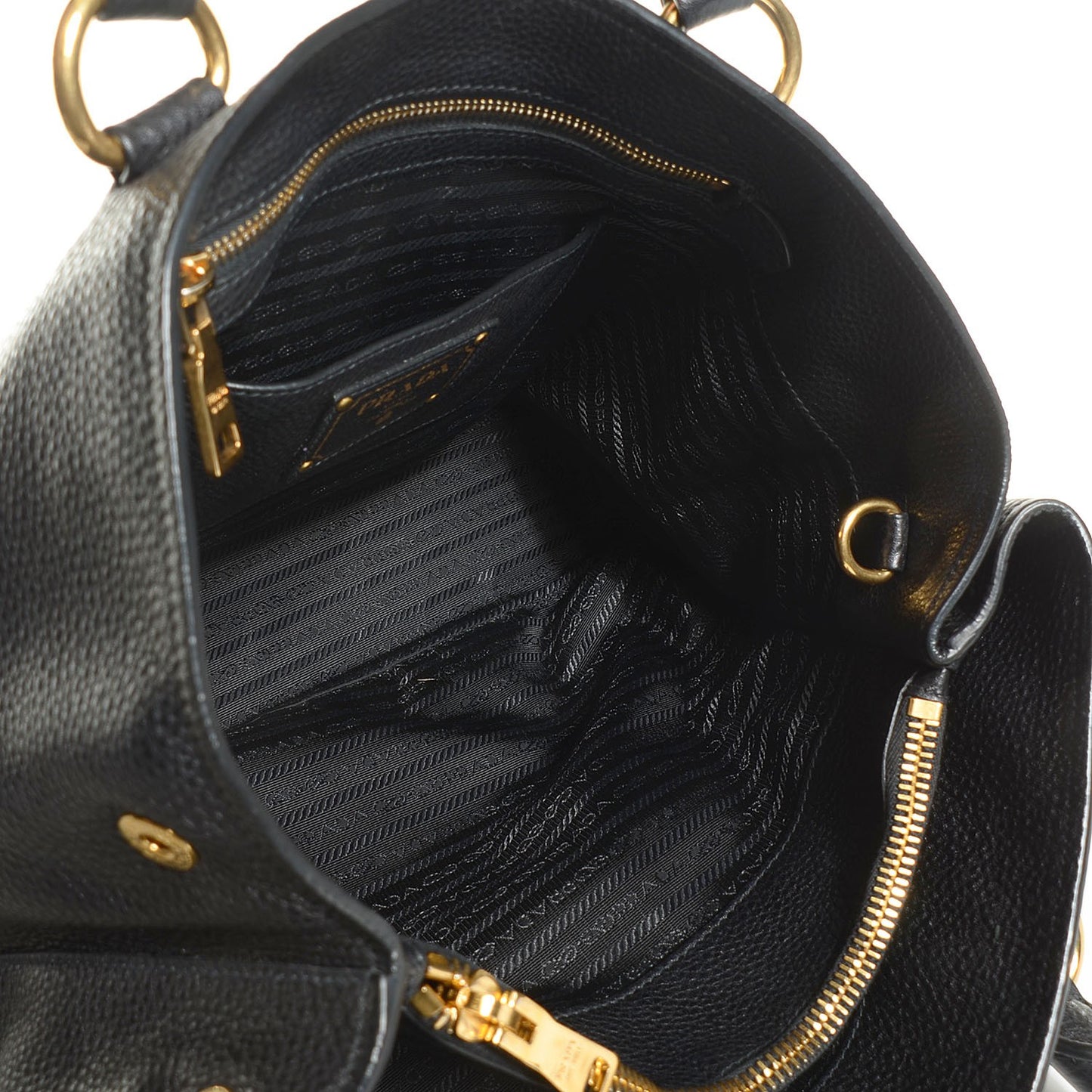 Vitello Daino Shoulder Bag Nero Black