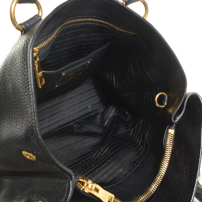 Prada Vitello Daino Shoulder Bag Nero Black 5 of 10