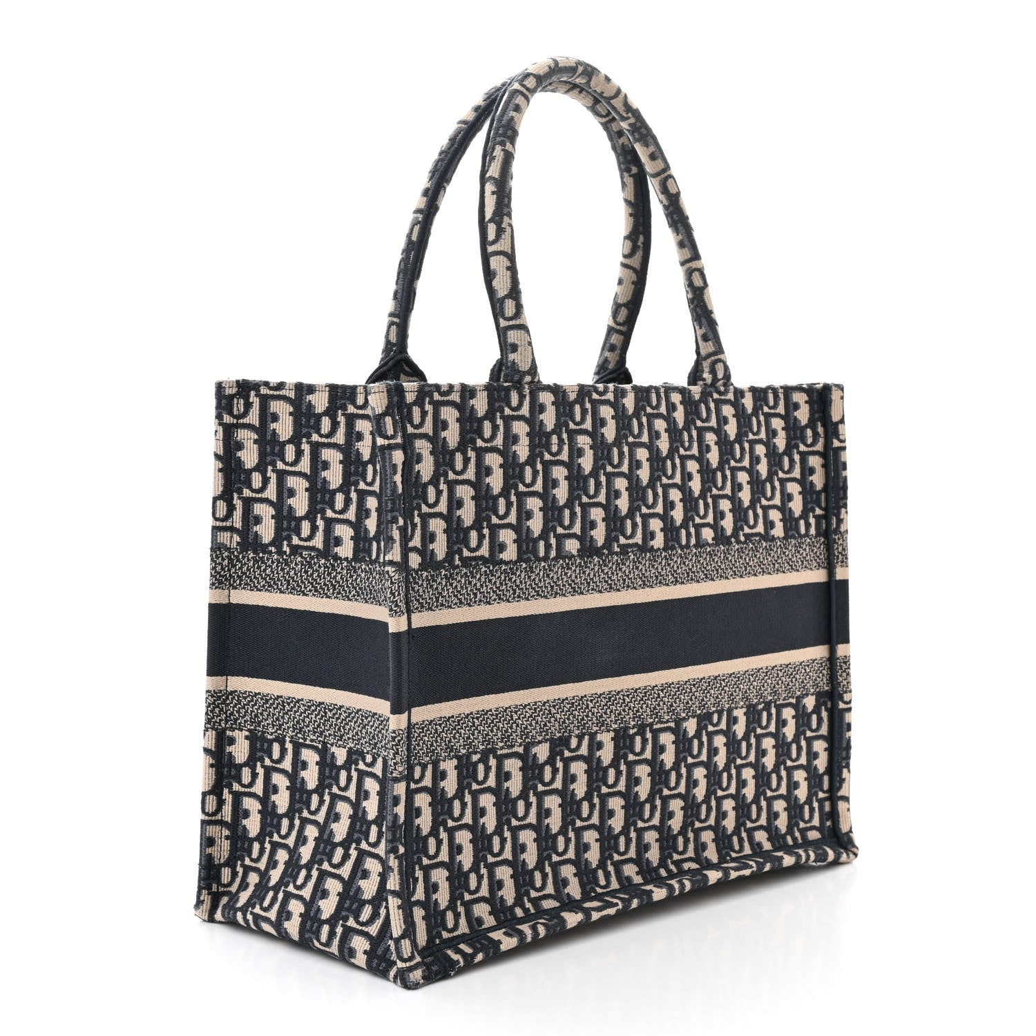 Christian Dior Oblique Medium Book Tote Blue Multicolor 3 of 12