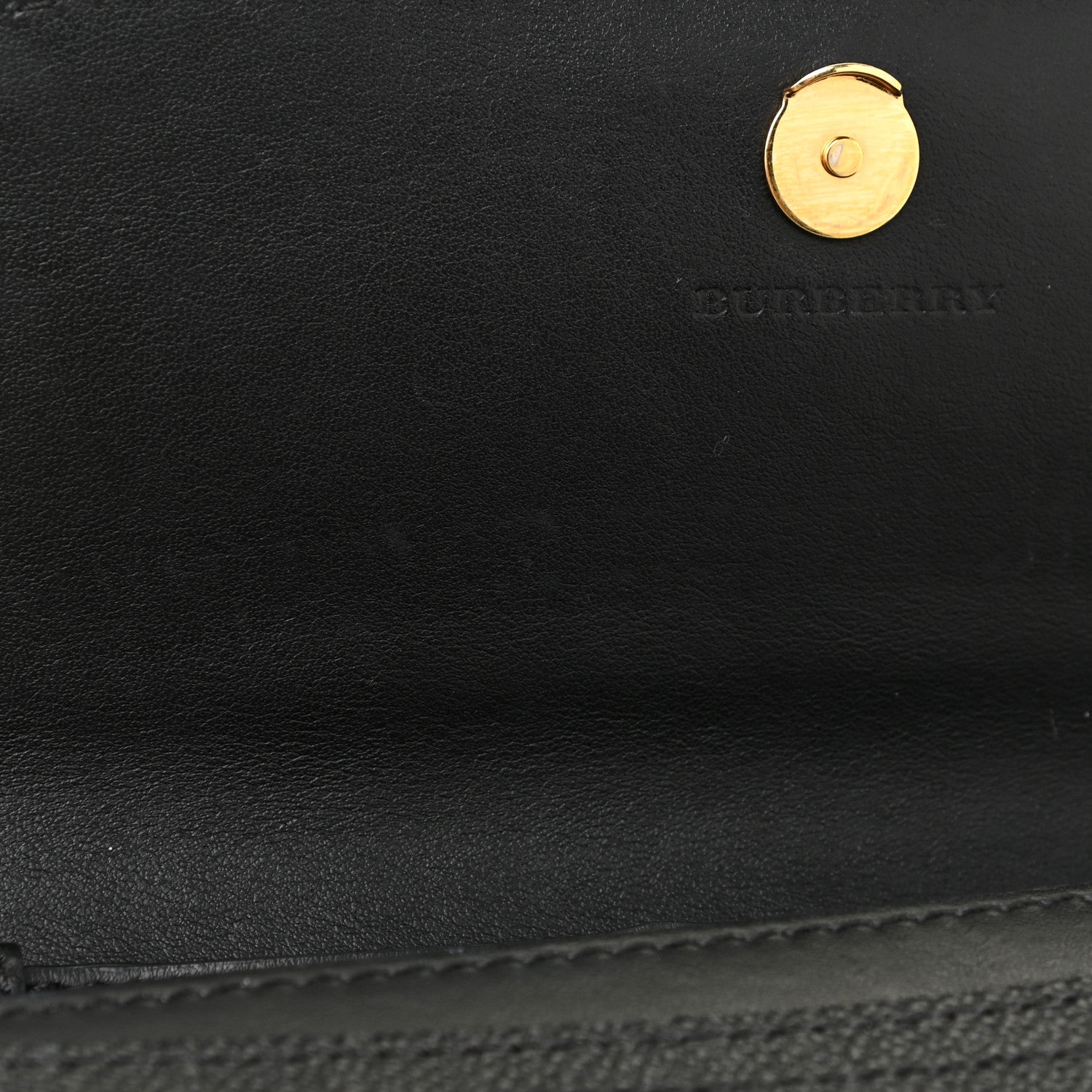 Burberry Grainy Calfskin Henley Wallet On Chain Black 13 of 16