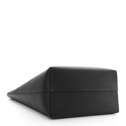Alexander McQueen Grained Calfskin Skull Open Shopper Tote Black 4 of 14