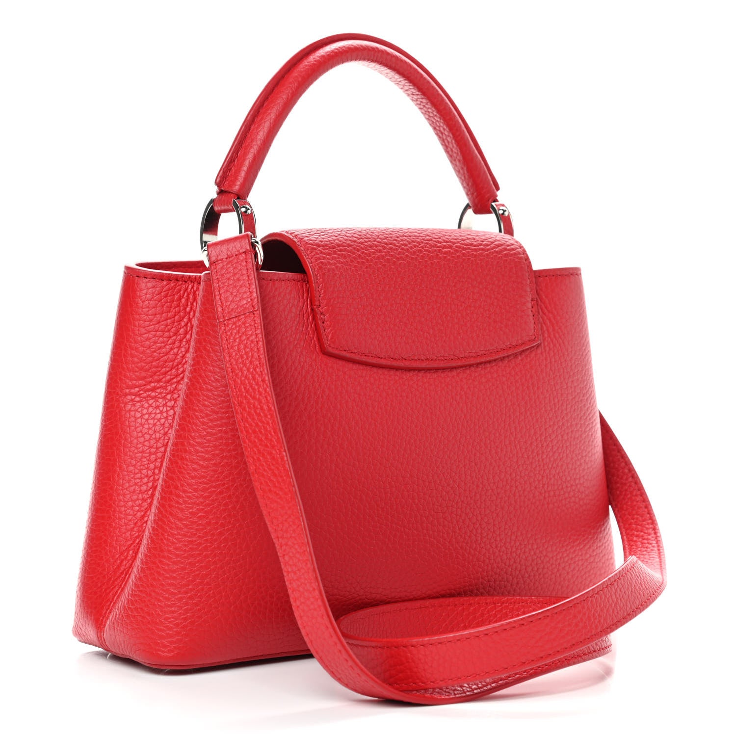Louis Vuitton Taurillon Capucines BB Rubis 2 of 6