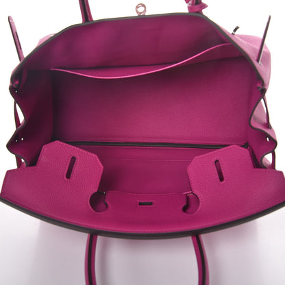 Hermes Togo Birkin 30 Rose Pourpre 8 of 34