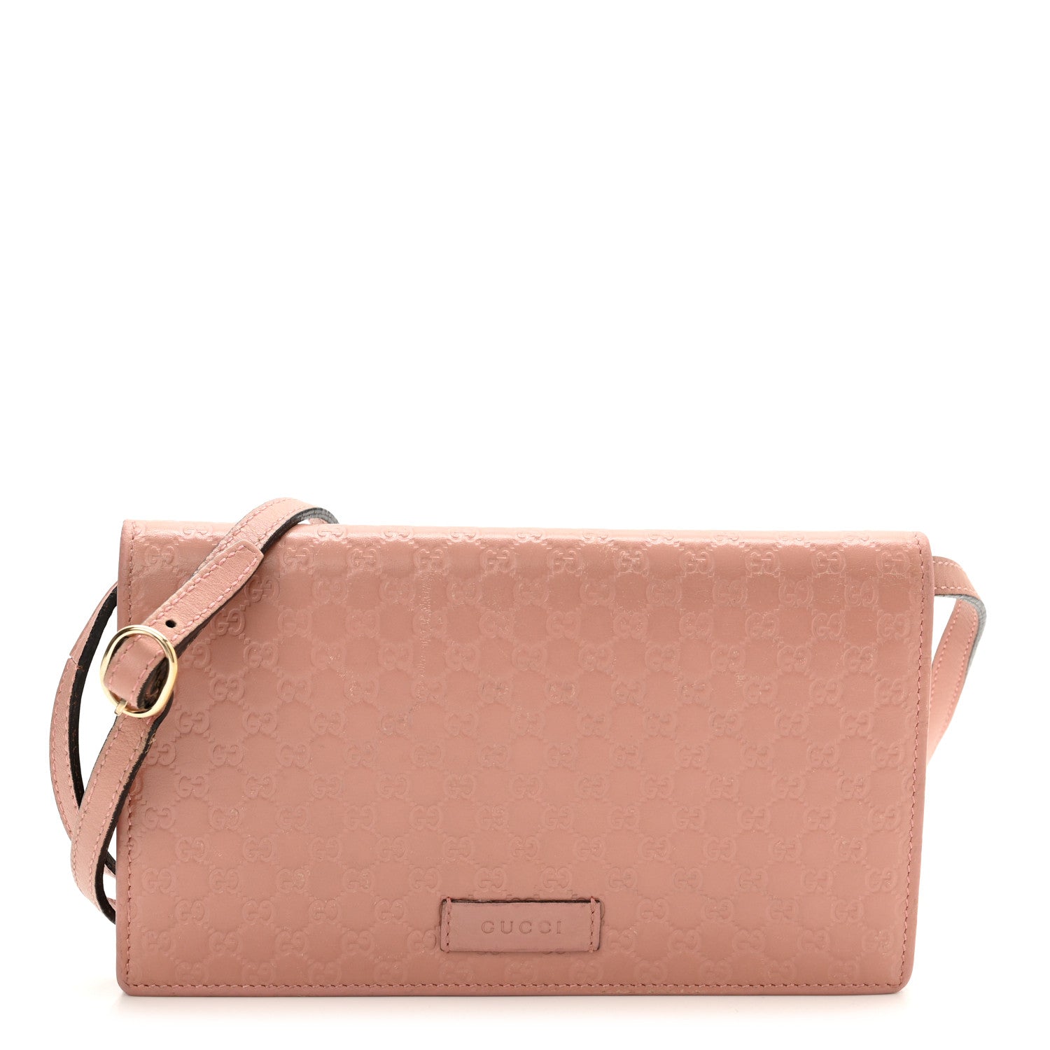 Gucci Microguccissima Crossbody Wallet Soft Pink 1 of 9