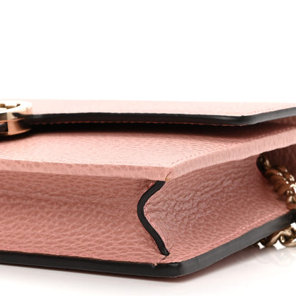 Gucci Dollar Calfskin Interlocking G Chain Wallet Soft Pink 10 of 10