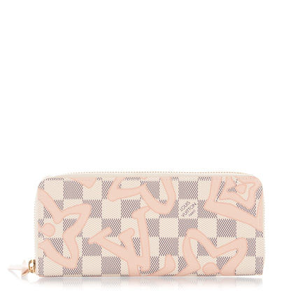 Louis Vuitton Damier Azur Tahitienne Clemence Wallet 1 of 7