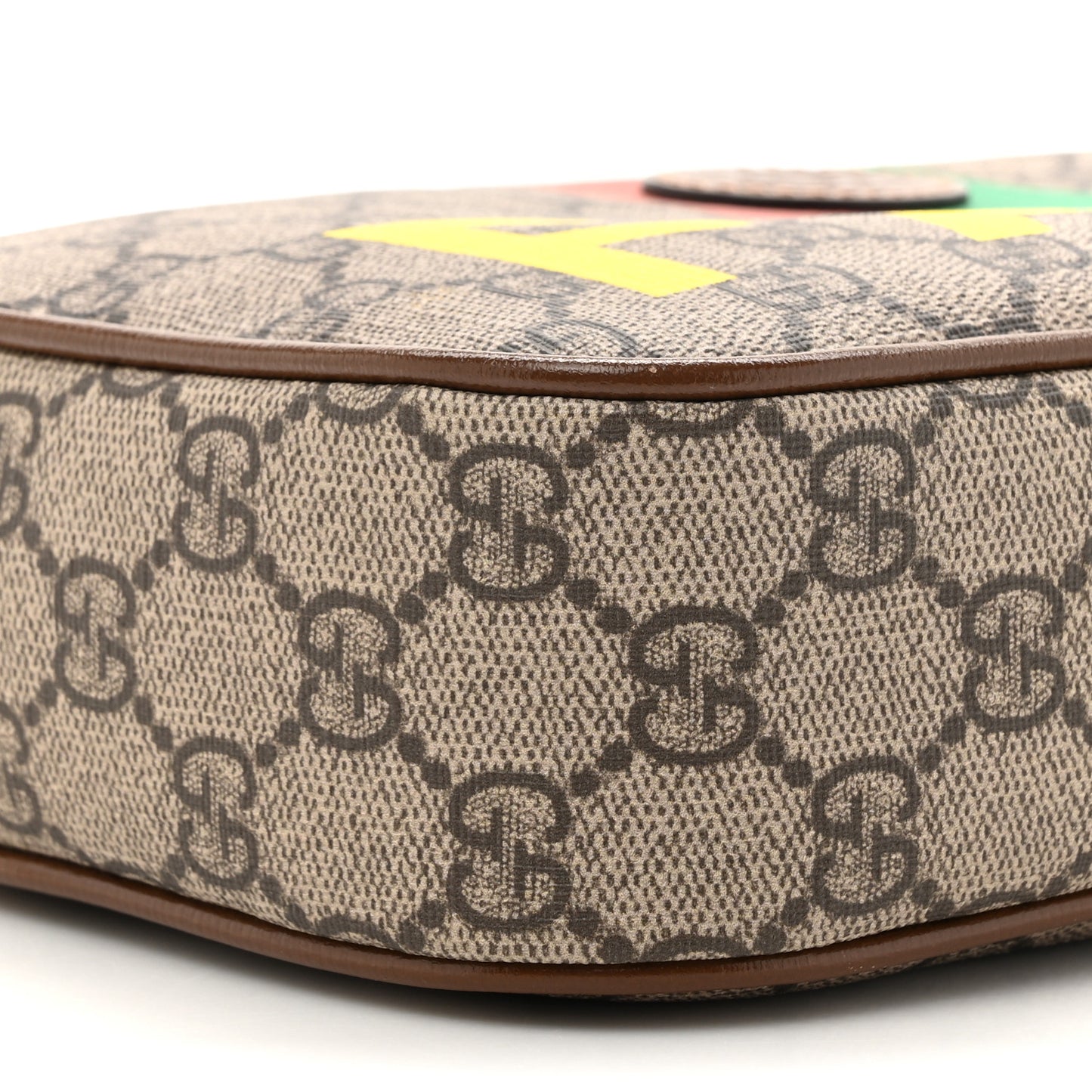GG Supreme Monogram Azalea Calfskin Fake/Not Small Retro Interlocking G Belt Bag 120 48 Beige Ebony Brown Sugar