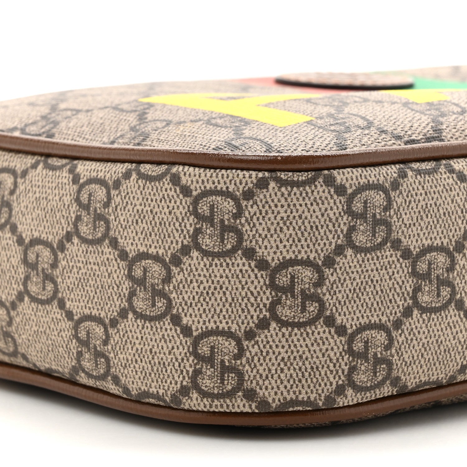 Gucci GG Supreme Monogram Azalea Calfskin Fake/Not Small Retro Interlocking G Belt Bag 120 48 Beige Ebony Brown Sugar 10 of 10