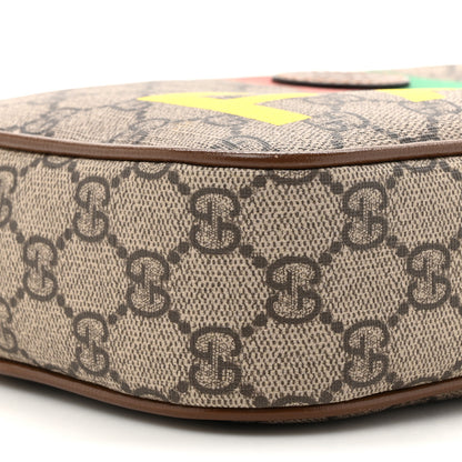 Gucci GG Supreme Monogram Azalea Calfskin Fake/Not Small Retro Interlocking G Belt Bag 120 48 Beige Ebony Brown Sugar 10 of 10
