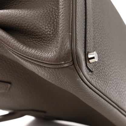 Hermes Taurillon Clemence Birkin 30 Etain 13 of 14
