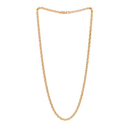 David Yurman 18K Yellow Gold Fluted Chain Necklace 22" 3 of 5