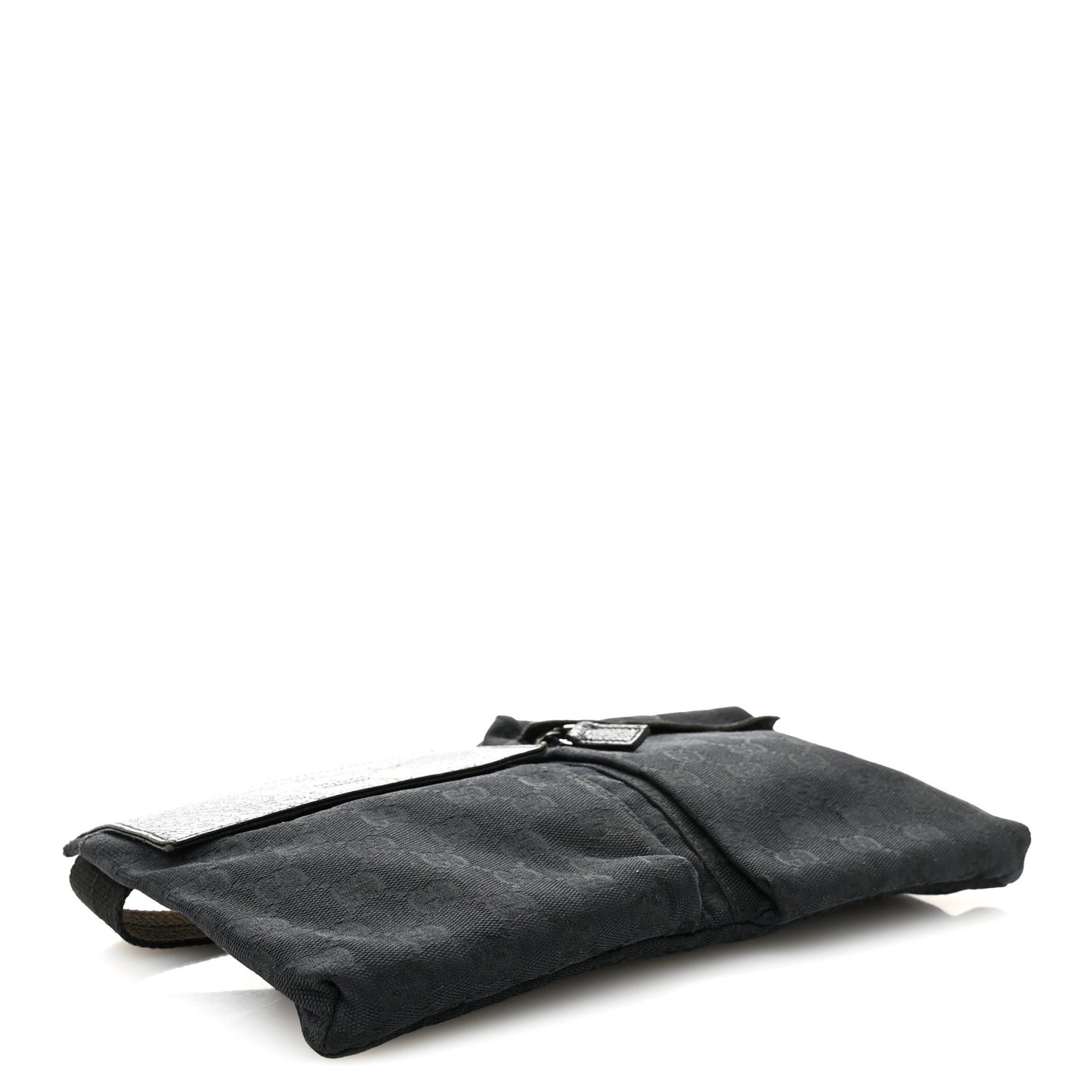 GG Monogram Double Pocket Belt Bag Black