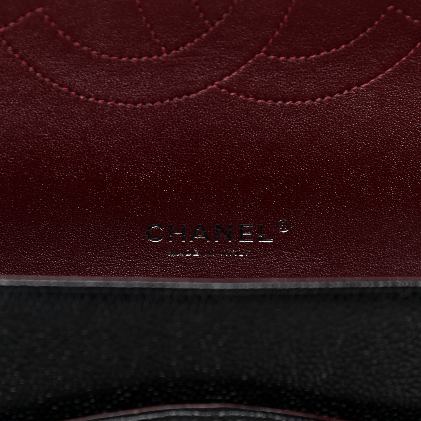 Caviar Quilted Maxi Double Flap Black