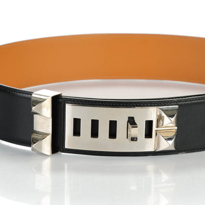 Hermes Box Collier De Chien CDC Belt 85 Black 3 of 7