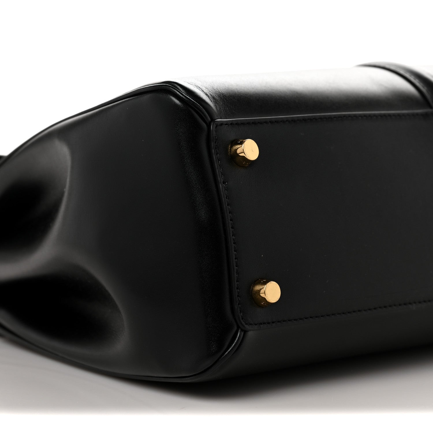 Celine Satinated Calfskin Medium 16 Top Handle Bag Black 8 of 12