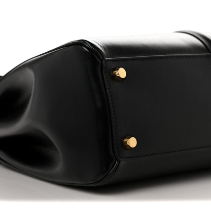 Celine Satinated Calfskin Medium 16 Top Handle Bag Black 8 of 12