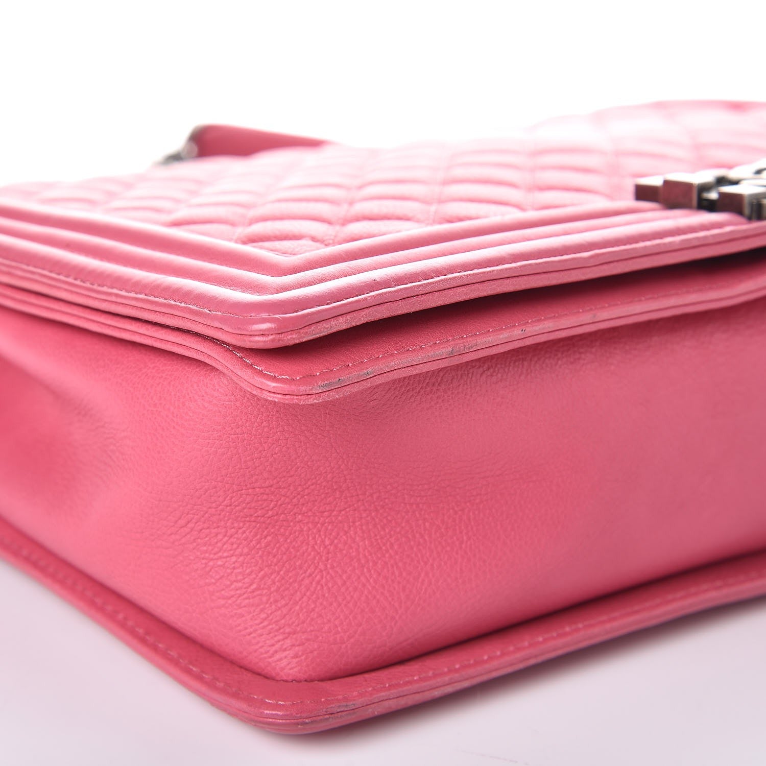 Chanel Calfskin Quilted Large Boy Flap Pink 8 of 11