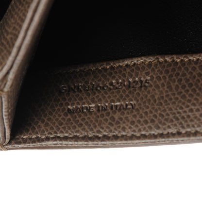 Saint Laurent Textured Calfskin Medium Classic Monogram Universite Bag Grey 8 of 8