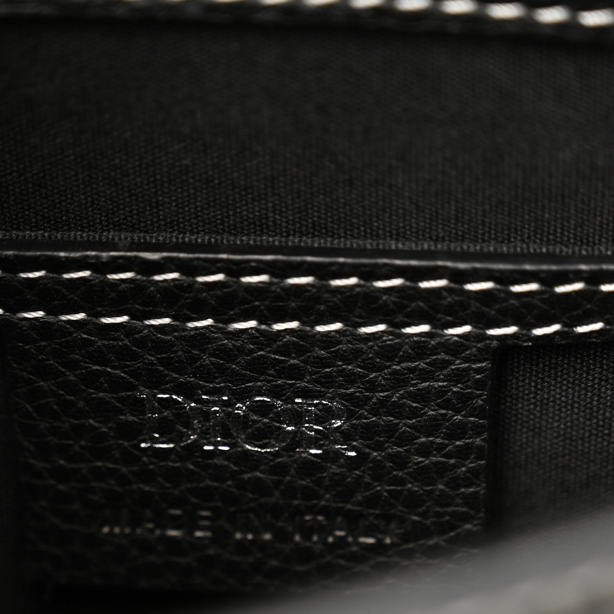 Christian Dior Grained Calfskin Mini Saddle Backpack  Black 6 of 10