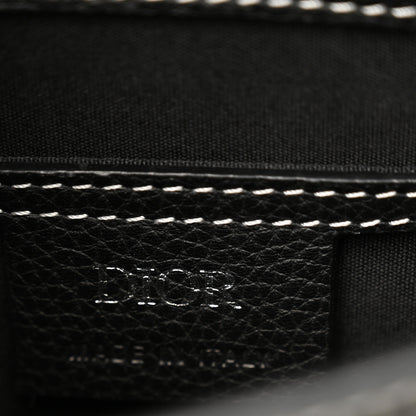 Christian Dior Grained Calfskin Mini Saddle Backpack  Black 6 of 10