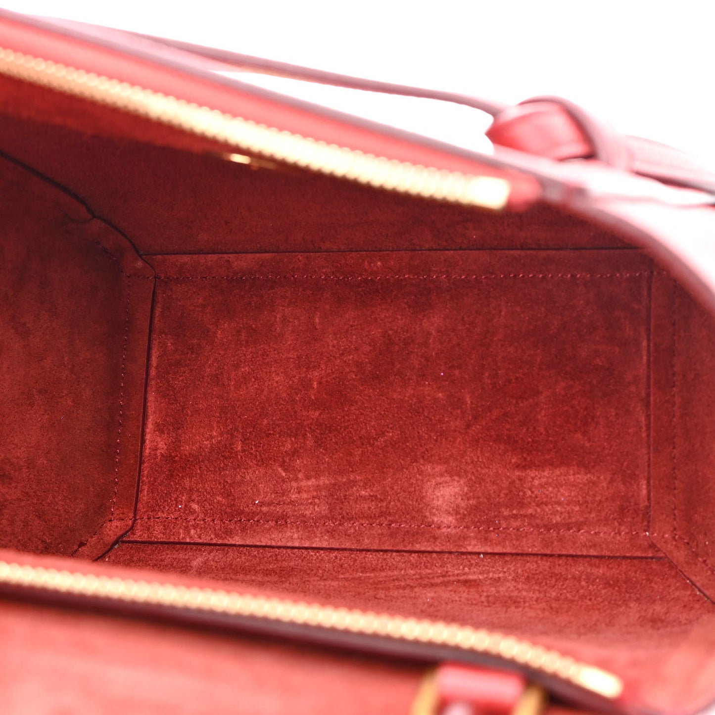 Grained Calfskin Nano Belt Bag Ruby