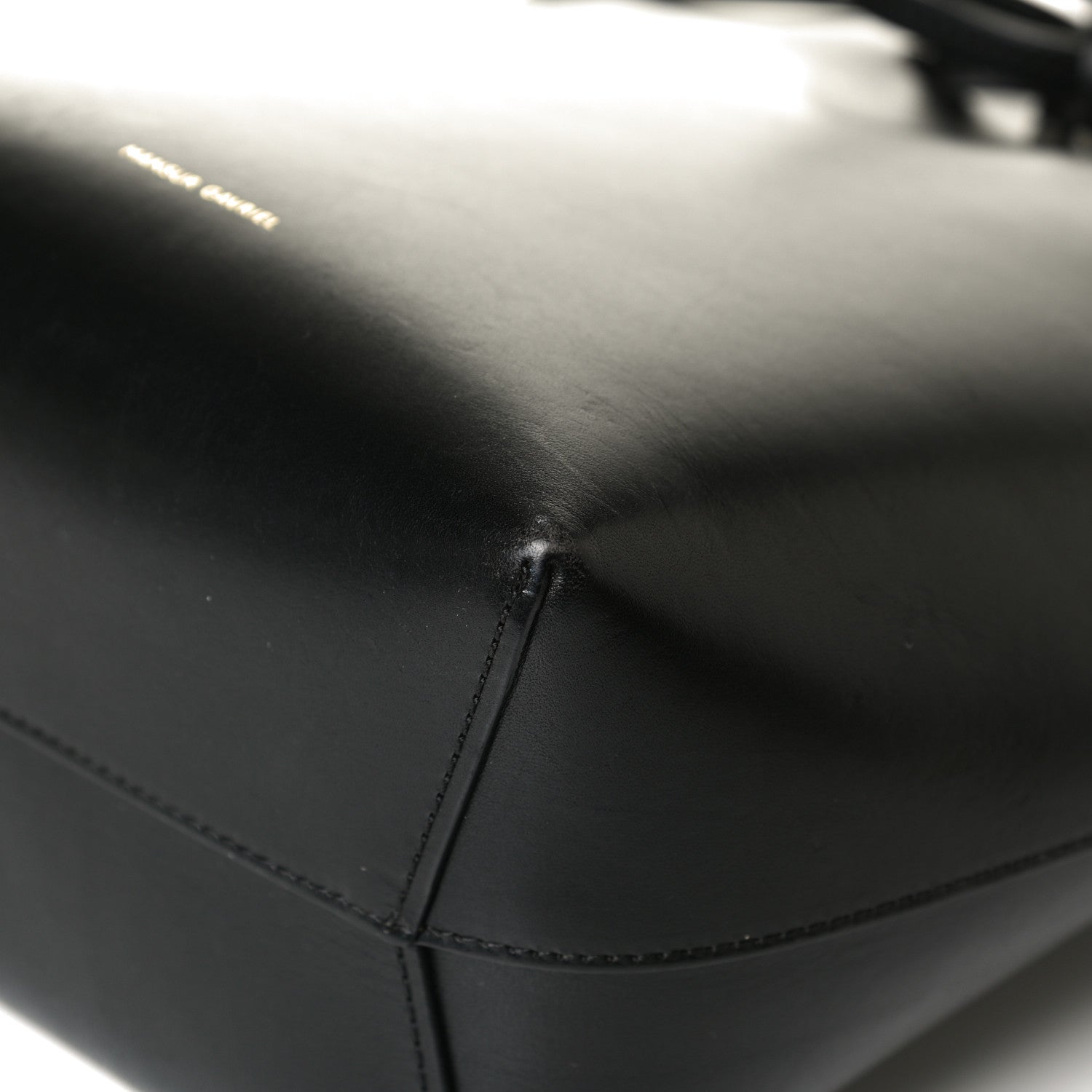 Mansur Gavriel Calfskin Mini Bucket Bag Black Flamma 11 of 13
