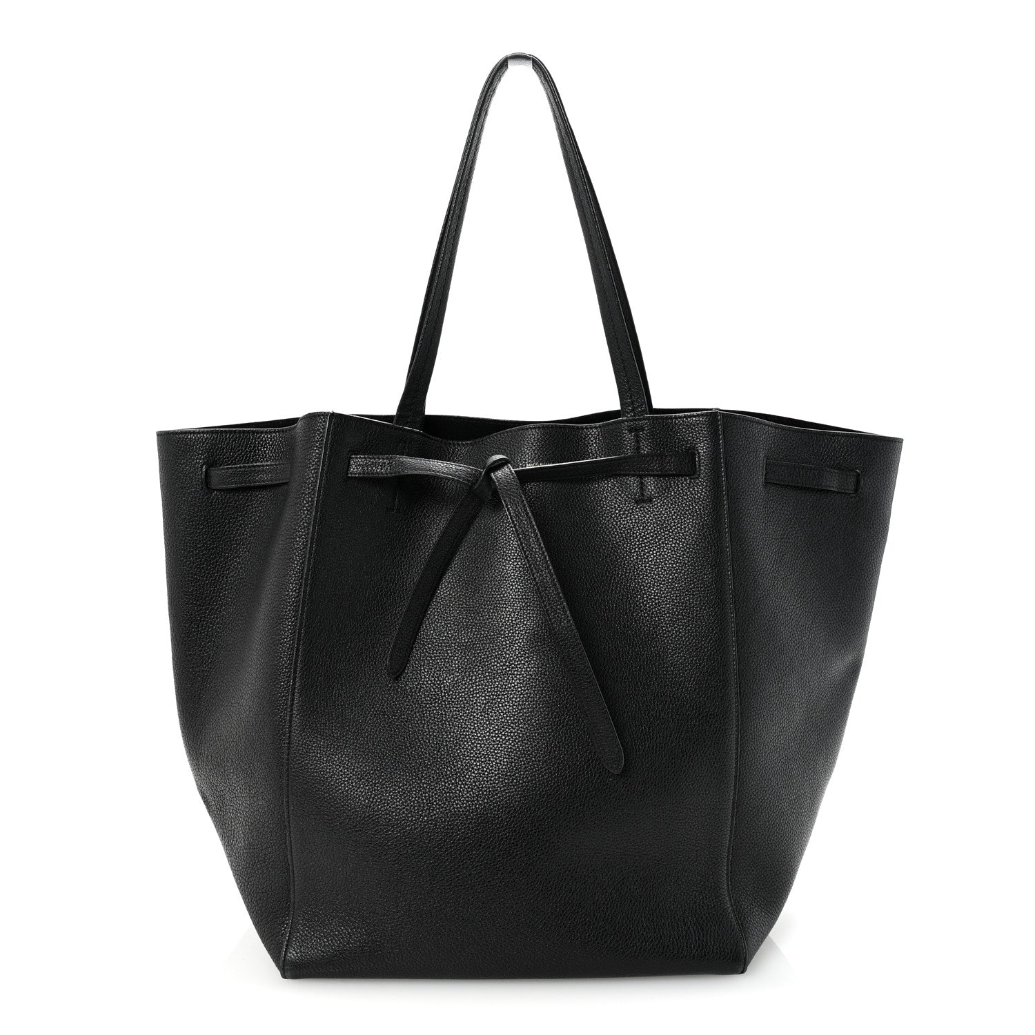 Celine Soft Grained Calfskin Medium Belt Cabas Phantom Black 1 of 13