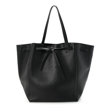 Celine Soft Grained Calfskin Medium Belt Cabas Phantom Black 1 of 13