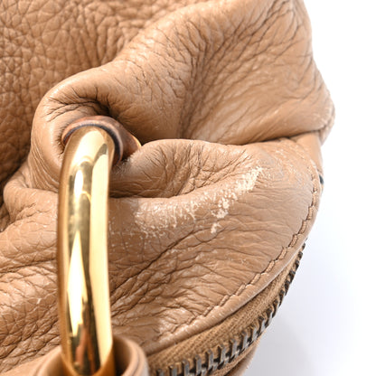 Gucci Pebbled Calfskin Medium Jungle Hobo Beige 10 of 10